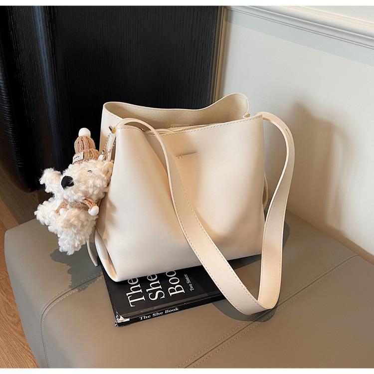 IELGY Ladies Bucket Bag Summer Simple All-Match Shoulder Messenger Bag