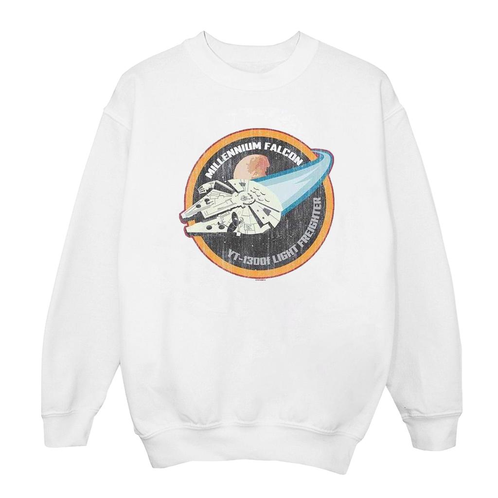 STAR WARS Womens/Ladies Millennium Falcon Badge Sweatshirt