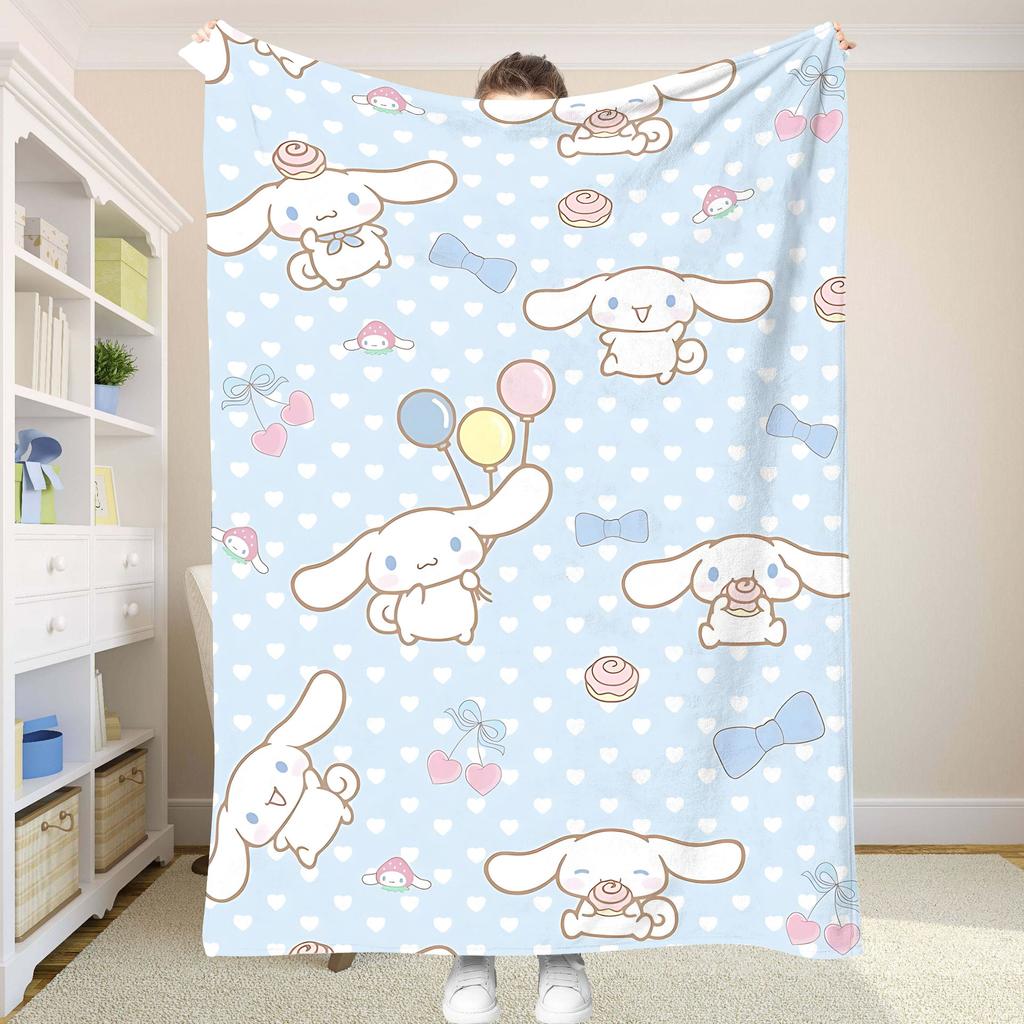 Fluffy Soft Blankets and C-Cinnamorol Picnic Blanket Summer Comforter Throw Blankets & Throws Home and Decoration Bedding Set