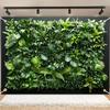 Jardim vertical parede de plantas verdes fundo de tecido de poliéster - adequado para aniversários, feriados, festas e múltiplas opções de tamanho