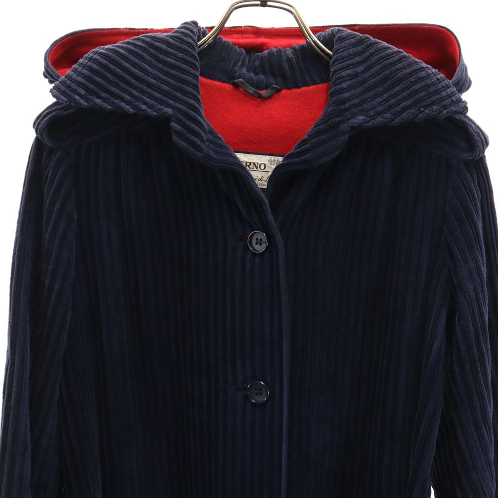 Herno Made in Italy Old Corduroy coat 42 Navy Women Used