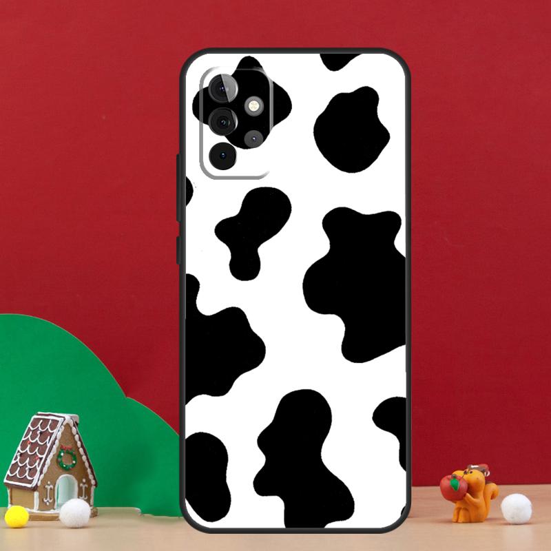 Spotted Cow Skin Print Case For Samsung Galaxy A54 A06 A16 A26 A36 A56 A53 A32 A52 A33 A13 A55 A35 A15 A14 A34 A17