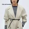 French Retro Striped Wool Knit Dress - Slimming, Warm, Knee-Length for Women