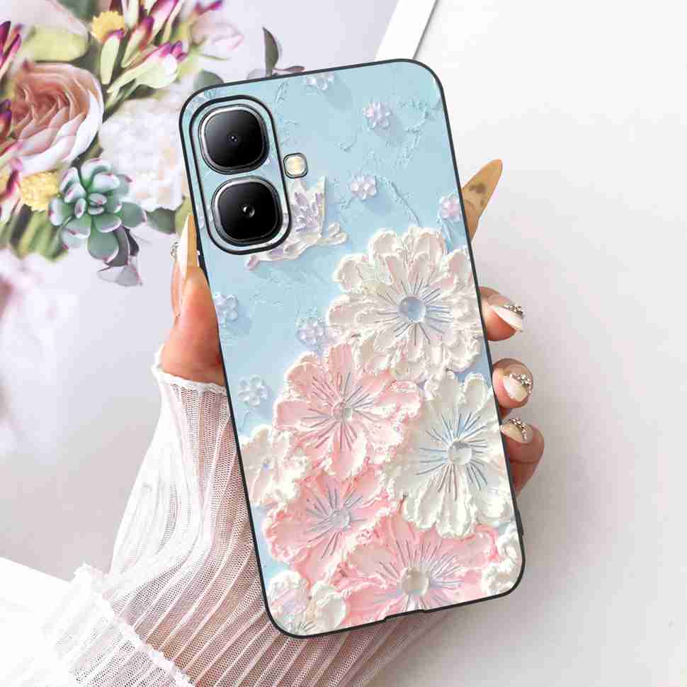 For Infinix Smart 20 4G X6840 X6840B Case Cartoon Cat Dinosaur TPU Black Cover For  Infinix Smart20 smart 20 4G Phone Casing