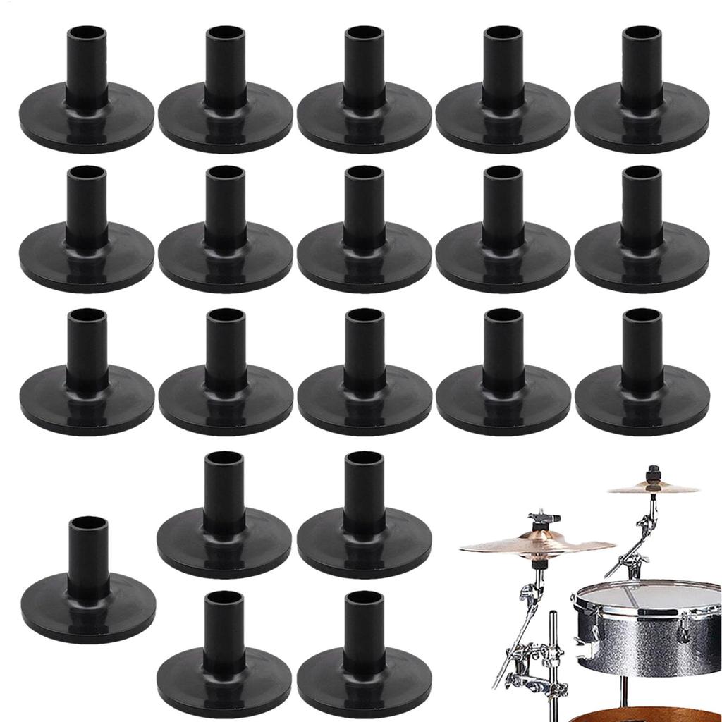 20Pcs/Set Drum Set Cymbals Holder Plastic Flange Connect Stand Rustproof Cymbals Sleeves Percussion Instrument Accessories