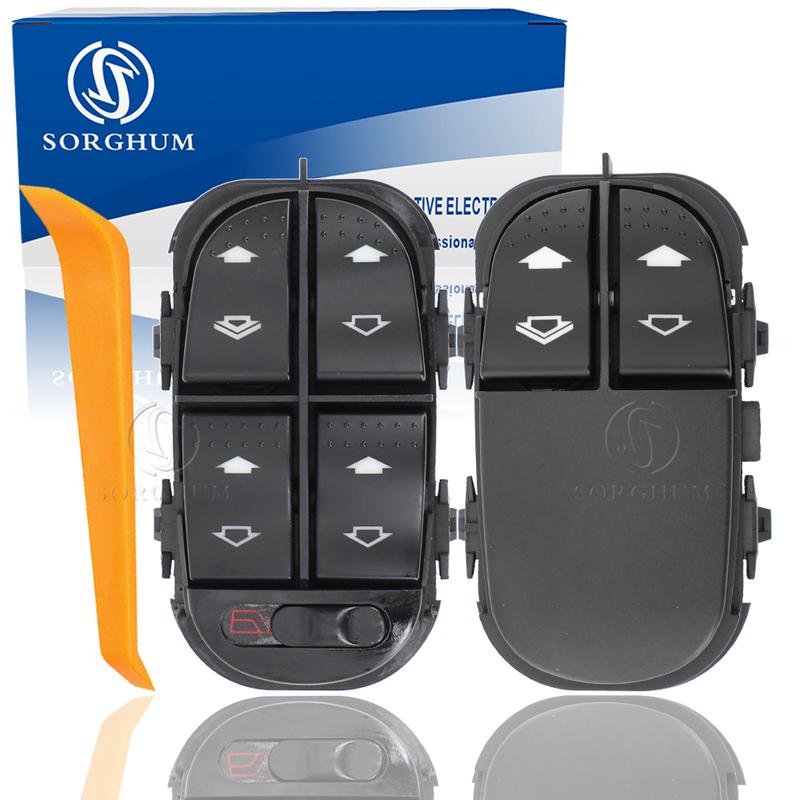 SORGHUM 7S4T-14529-AA 7S4Z-14529-A Power Window Switch Button For Focus 2000 07 MK1 Fucus CAK YS4Z14529BA 7S4Z14529A YS4T14529AA