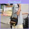 Children Cute Nylon Shoulder Bag With Zipper Pocket For Girls Outings