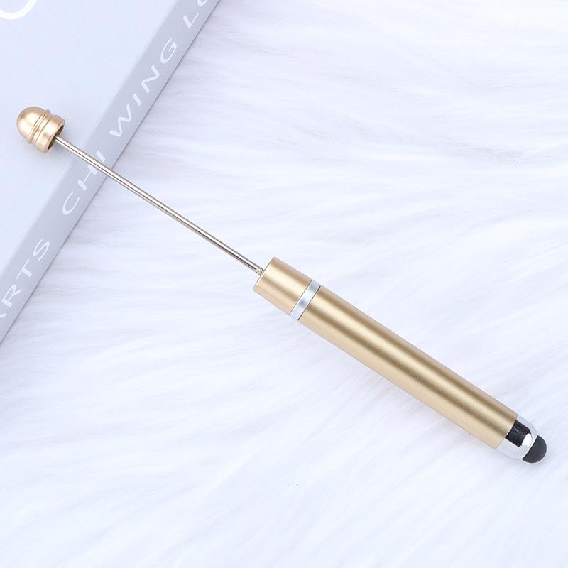 Multi-functional Touch Screen Beading Ballpoint Pen with Extended Rod for DIY Cute Bead Design