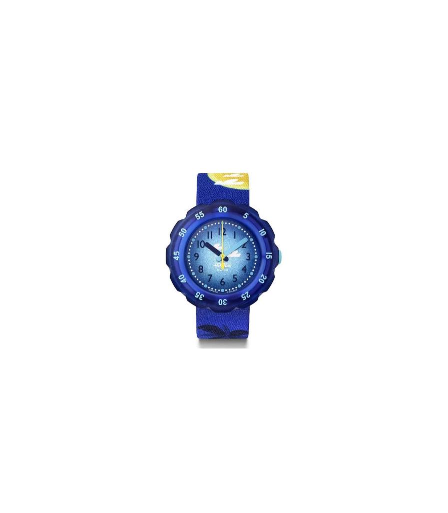Swatch FLIK FLAK POOL IN MIAMI FPSP043 Watch, Blue,