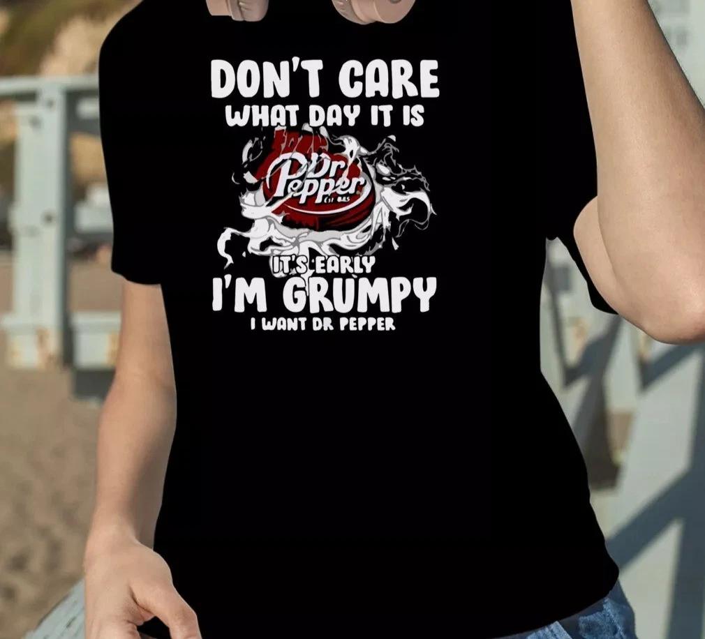 Don t Care What Day It Is Dr Pepper Est 1885 Dr Pepper 100% Cotton T-shirt Mens Tees Top XL