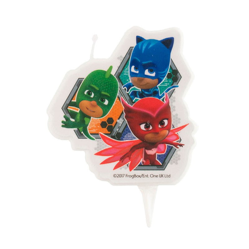 2D Birthday Candle Pidżamersi Pj Masks