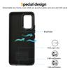 For Samsung Galaxy A53 5G PU Leather Back Case Card Holder Kickstand Phone Cover with Wrist Strap