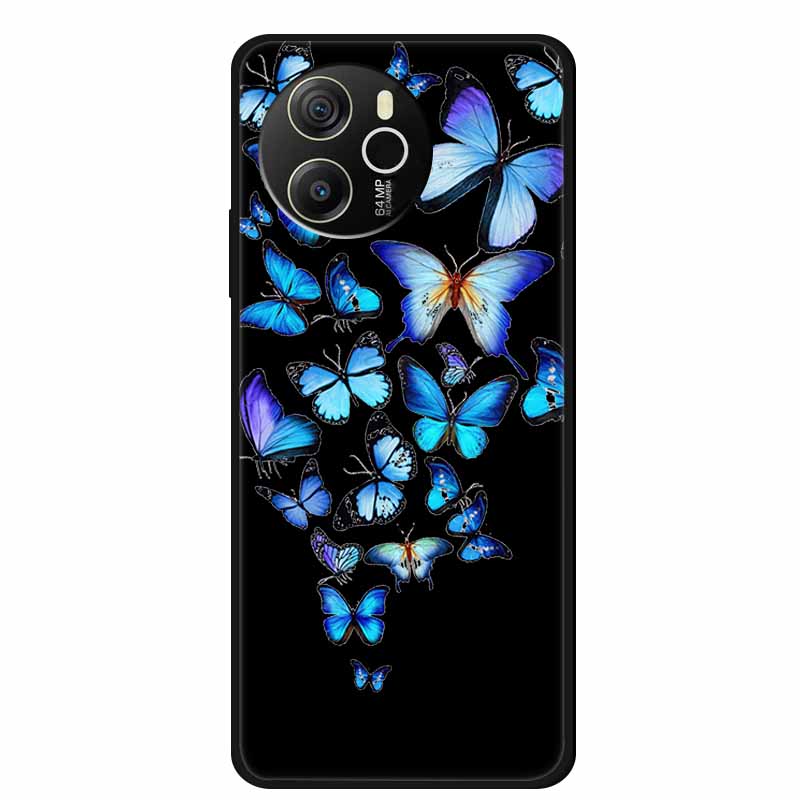 Coque For Blackview Shark 8 Case Cute Cartoon Black Silicone Soft Phone Cases For Blackview Shark 8 Back Cover Case Shark8 Funda