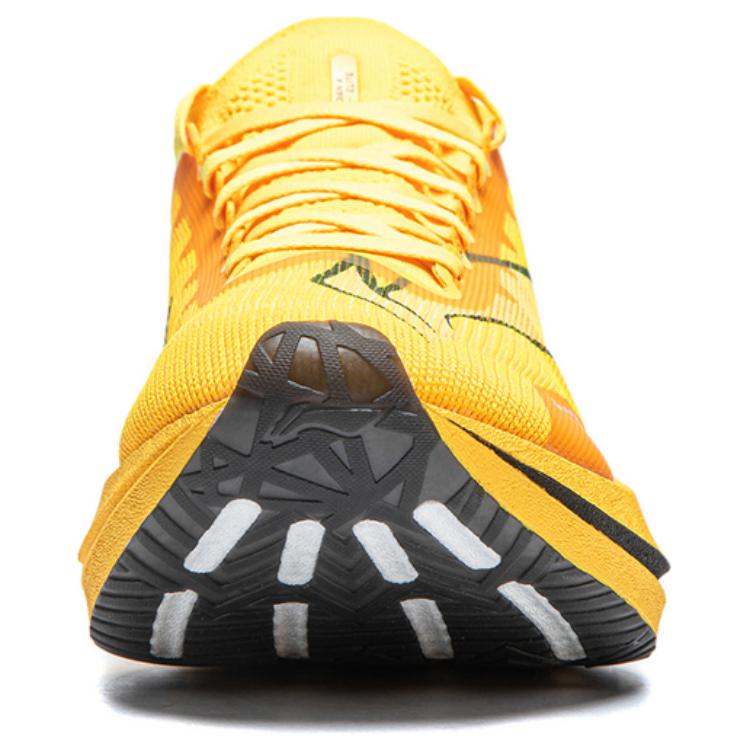 New LINING Feidian 4 Elite Running Shoes Unisex Low Top Neon Mango Yellow ARMU007-20