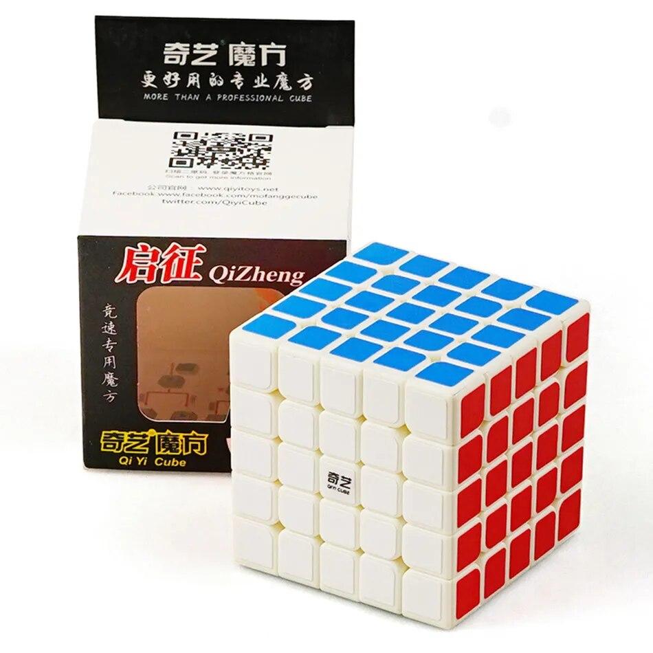 Qiyi 5x5 kostka Qizheng S 5x5x5 magická kostka 5x5 bez samolepek Qizheng antistresové hračky pro děti 5x5