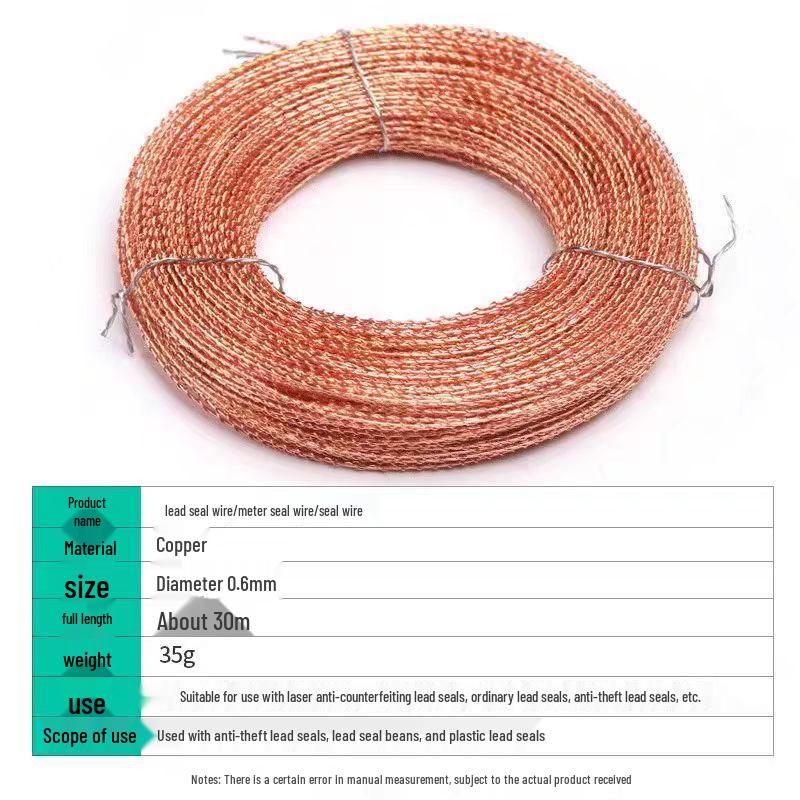 Elek Anti-Theft Seal Kit: Lead Seal Beans, Pliers, Wire, Lock, and Water Meter Seal Set