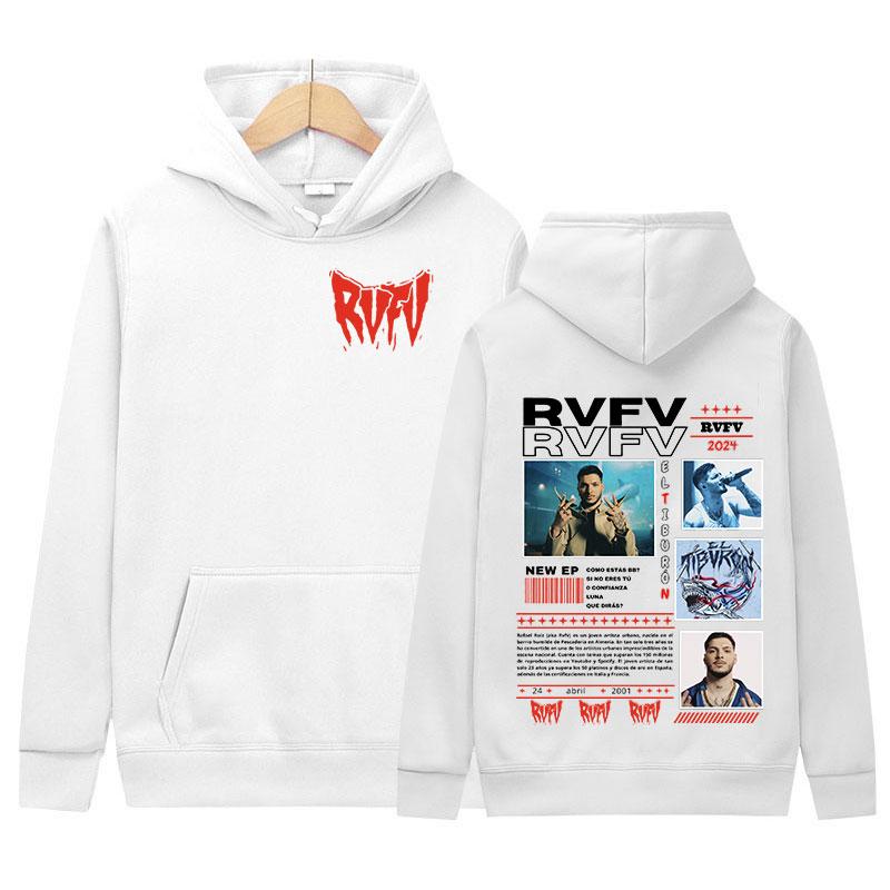 RVFV Eltiburón New Album 2024 Pullover Hooded Men's Retro High Quality Fashion Sweatshirt Man Hip-hop Oversized Hoody Streetwear