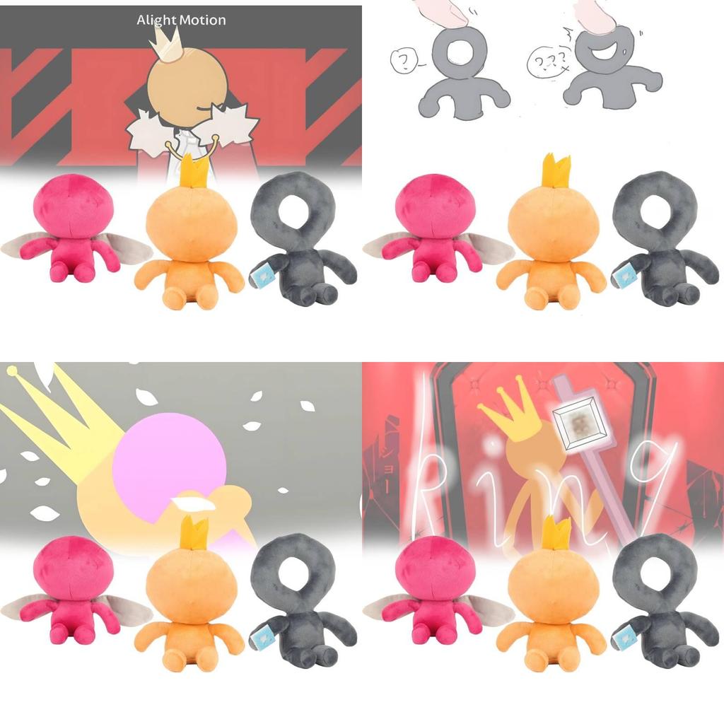 Entzückende Youtooz Alan Becker Plüschpuppe mit niedlichem Strichmännchen-Design, 20 cm groß