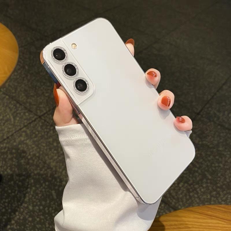 Samsung Galaxy S22 S23 S24 Plus / S22 S23 S24 Ultra Bling Ochranný prstenec objektivu fotoaparátu Tvrzené sklo