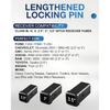 TOPICK 5/8" Trailer Hitch Lock with Extra Long 4-1/2" Span, Stainless Steel Hitch Lock Pin, 2" & 2.5" & 3" Receiver Lock, Truck Locking Hitch Pin,