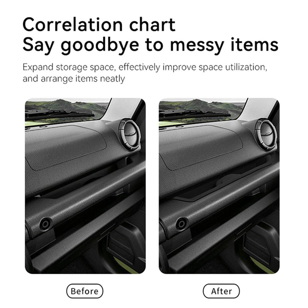 Flexible Silicone Car Organizers Suitable For Jimny Right Hand Drive Models Front Passenger Side Storage Box Easy Access