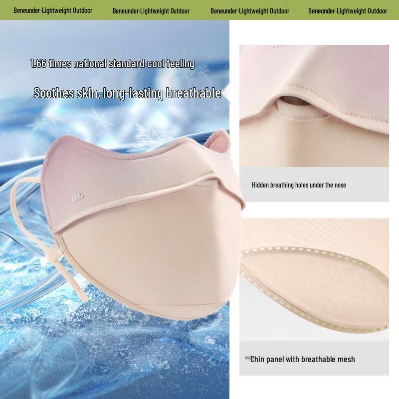Jiaoxia Blush Eye Protection UV Sun Mask