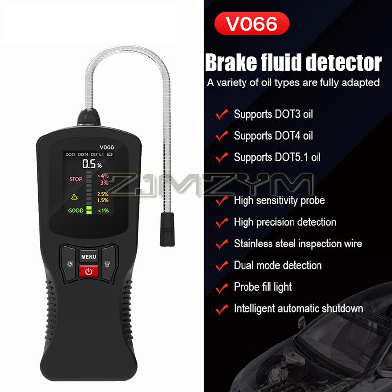Brake Fluid Tester Moisture Content Diagnostic Tool Oil Detection High Precision DOT3 DOT4 DOT5.1 Car Motorcycle Truck Bicycle