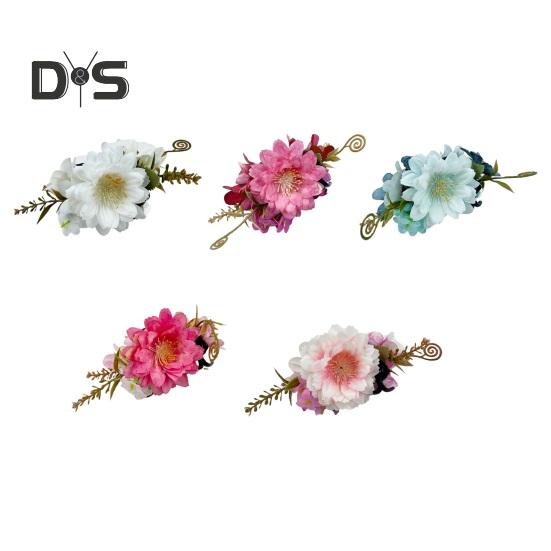 Imitation Flower Hair Clip Side Bang 3D Flower Hairpin Decorative Strong Grip Women Hair Pin Hair Accessory