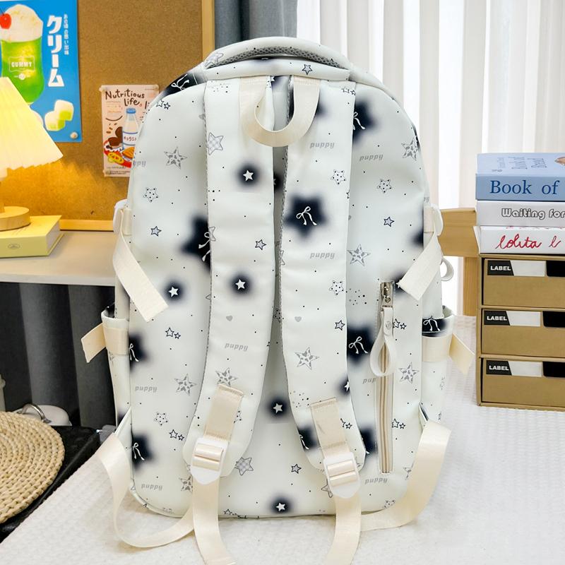 Women's Backpack Student Schoolbag Junior High School High School Large Capacity Star Backpack