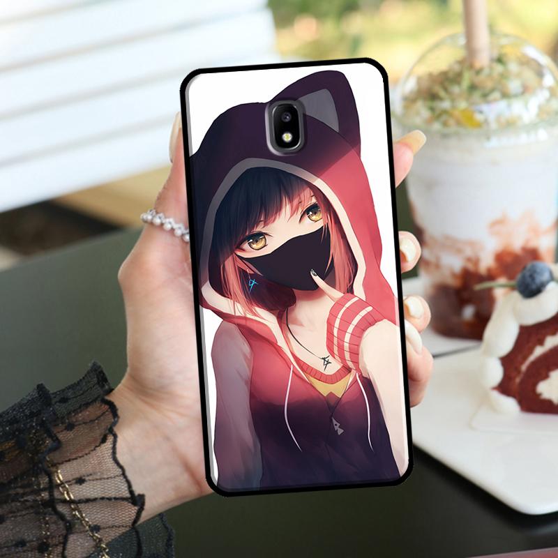 Anime Girl Mask Case For Samsung Galaxy M06 M16 M36 M56 M15 M11 M31 M21 M53 M13 M32 M52 M35 M55 M14 M34 M54