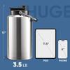 One Gallon Insulated Water Bottle for Travel: 2-in-1 Straw and Spout Lid Keep Cold 24Hrs Leakproof 128oz Water Jug With Handle