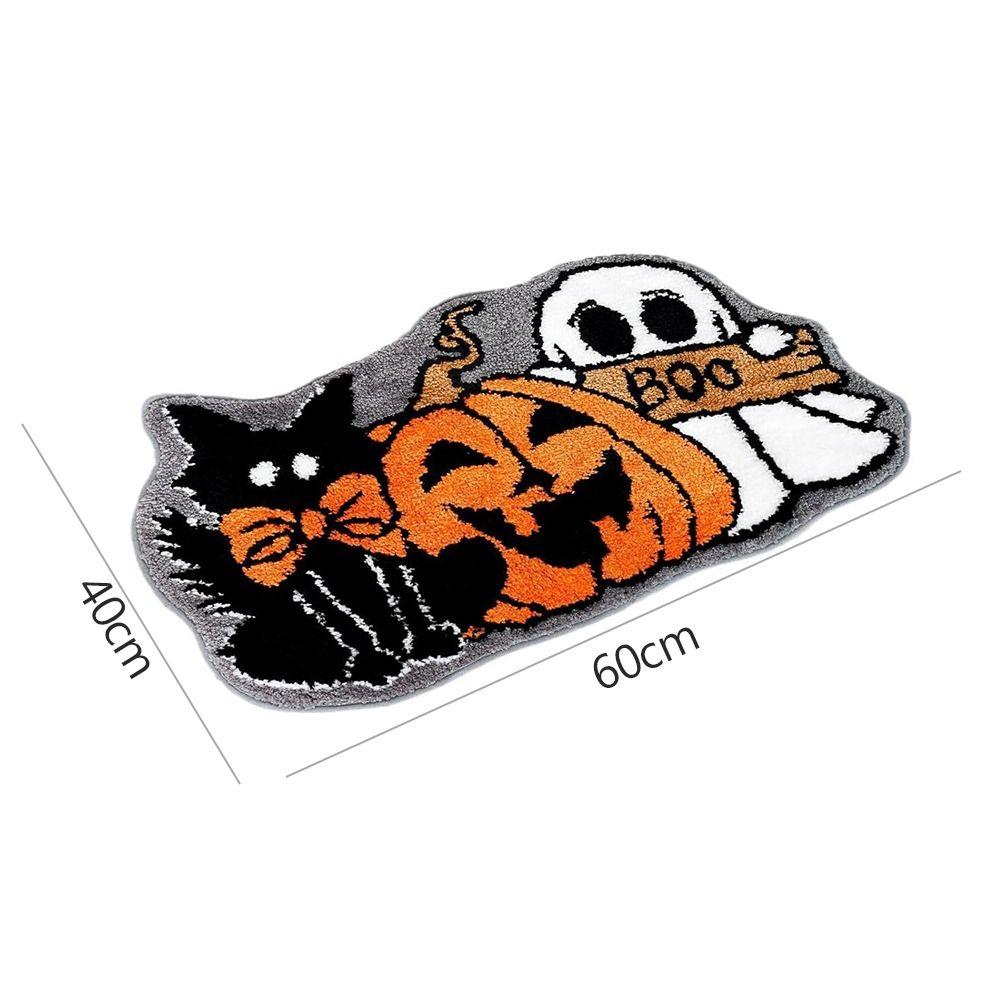 New Imitation Cashmere Door Mat Floor Decorative Anti-slip Bathroom Mat Ghosts Goblins Floor Mats Halloween