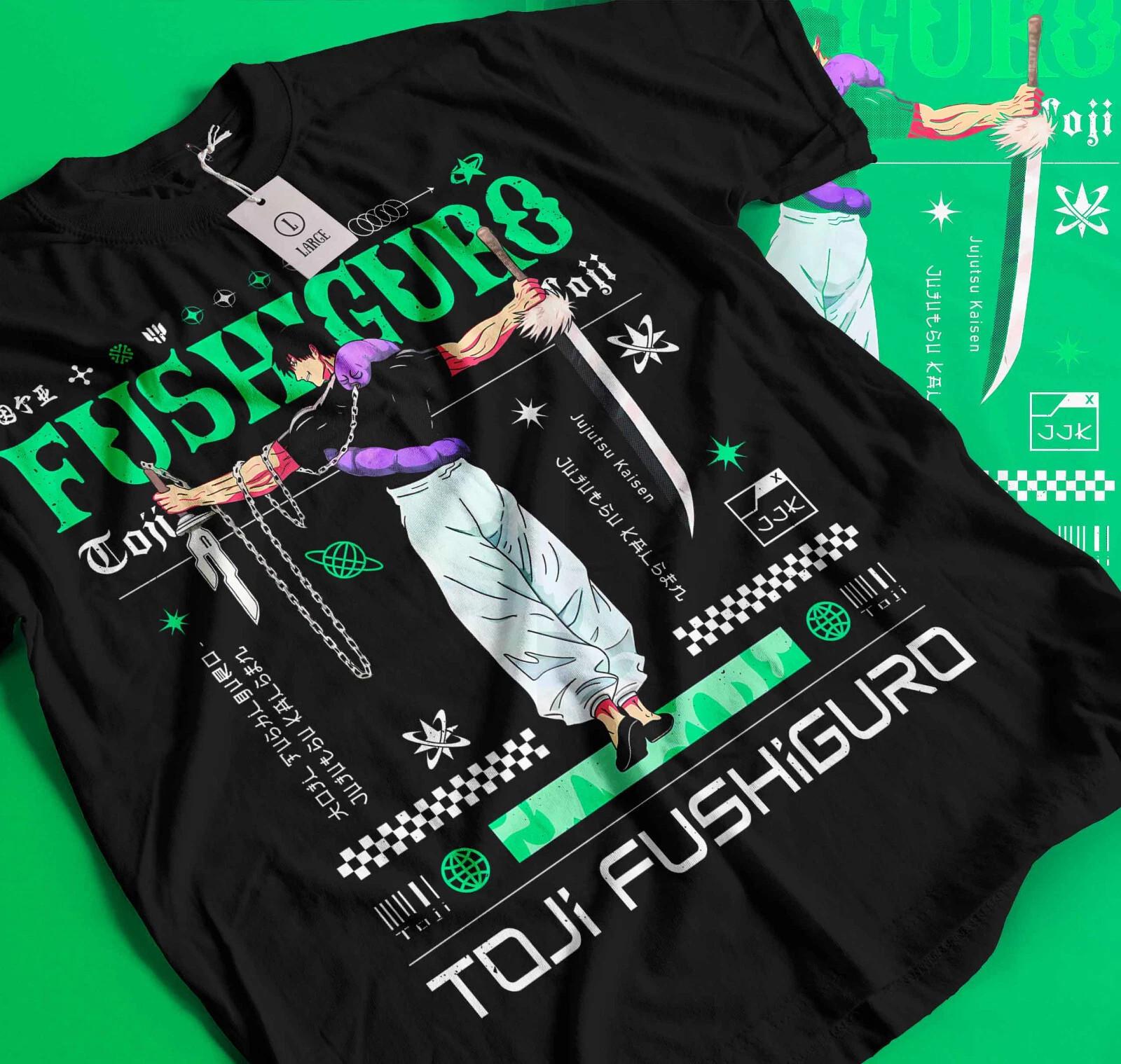 toji fushiguro jujutsu kaisen T Shirt Mens Womens Tees Top, anime jjk megumi father sukuna gojo lot S