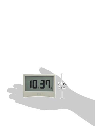 CASIO Alarm Clock, Radio-Controlled, White, Digital, Temperature, Humidity, Calendar, Timer, DQD-S01J-7JF