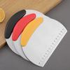 Stainless Steel Dough Cutter with Scale Dough Scraper Half Round Scraper  Noodle