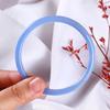 6MM Natural Icy Species Chalcedony Bracelet Fashionable Charm Agate Bangle Jade Bracelet Women's Gift
