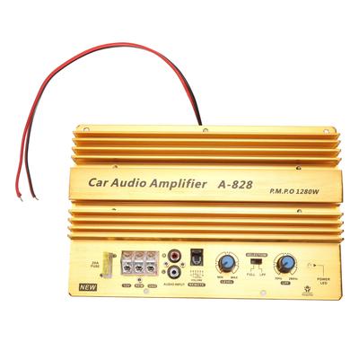 Amplificateur de puissance pour voiture Carte Ampli 12V 1280W Amplificateur Actif pour Subwoofer Basses de Voiture pour 8‑12