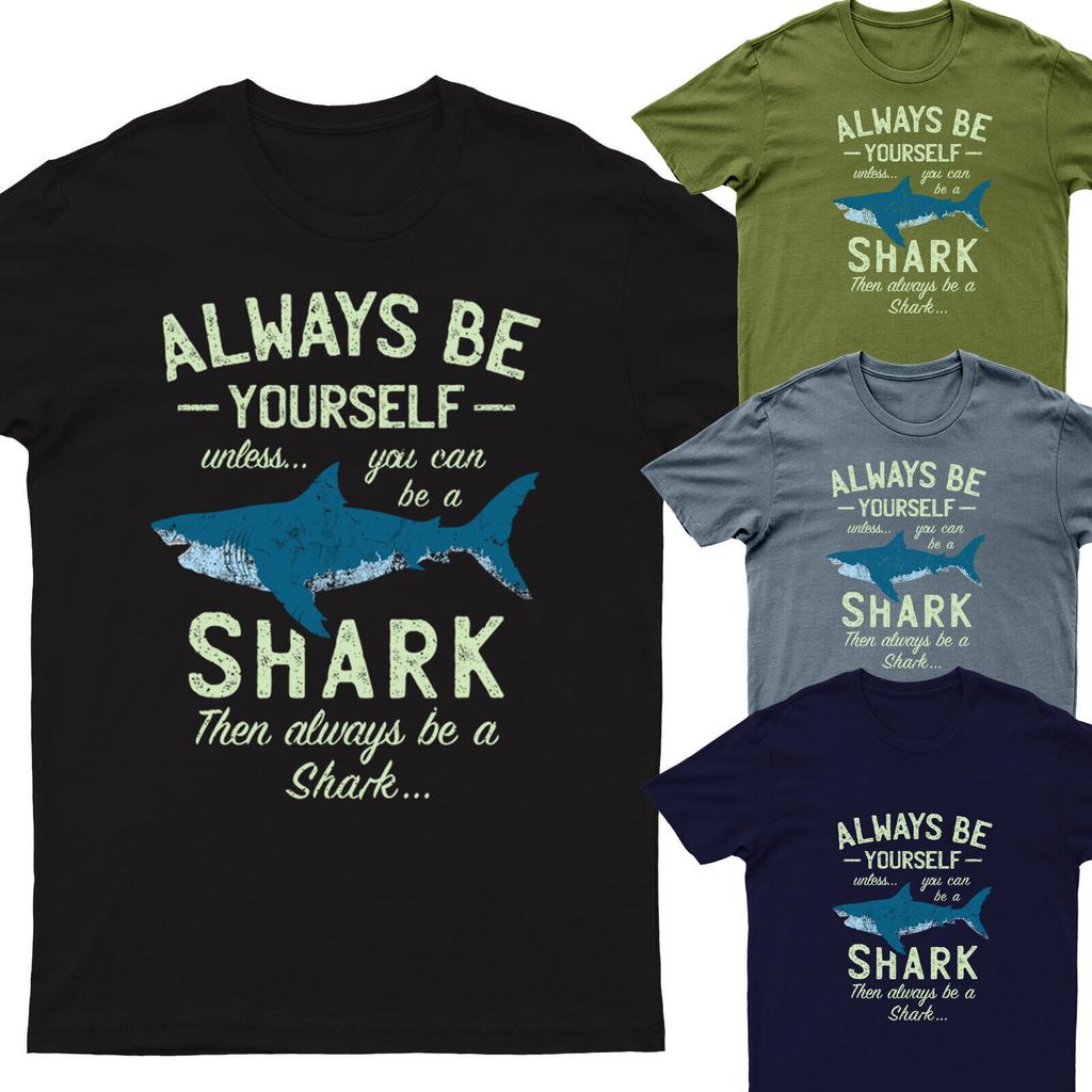 Always Be A Shark Tee Top Unisex Unisexs Oversized Unisexs T Shirts D P1 Pr