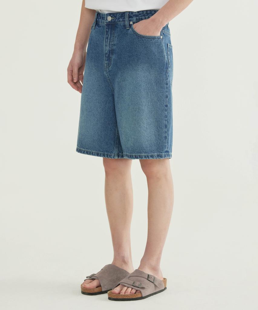 COVERNAT Regular Denim Shorts Black