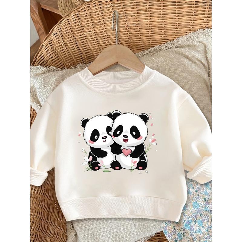 European Sizes Cute And Easy Print Design, Comfortable Round-Neck Sweatshirt for  Kids