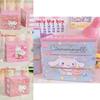 Hello Kitty Leopard Unicorn Melody Pattern Three Layer Drawer Style Storage Box For Desk Organization