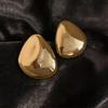 Silver Needle Metal Landscape Geometric Stud Earrings, Simple Temperament Versatile Light Luxury Premium Earrings for Women