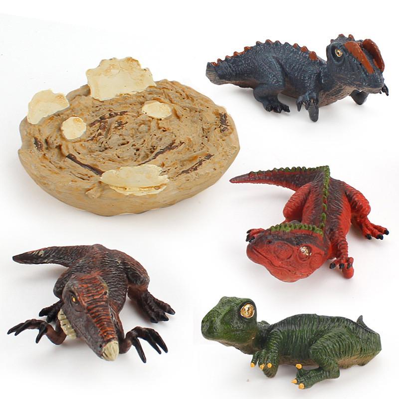 Dinosaur Toy Model Set With Plastic Material For Kids And Collectors