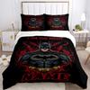 Custom Textile Batman Moon Bedding 3 Piece Set HD Print Duvet Cover Pillowcases for Teens Adult Bedroom Decoration