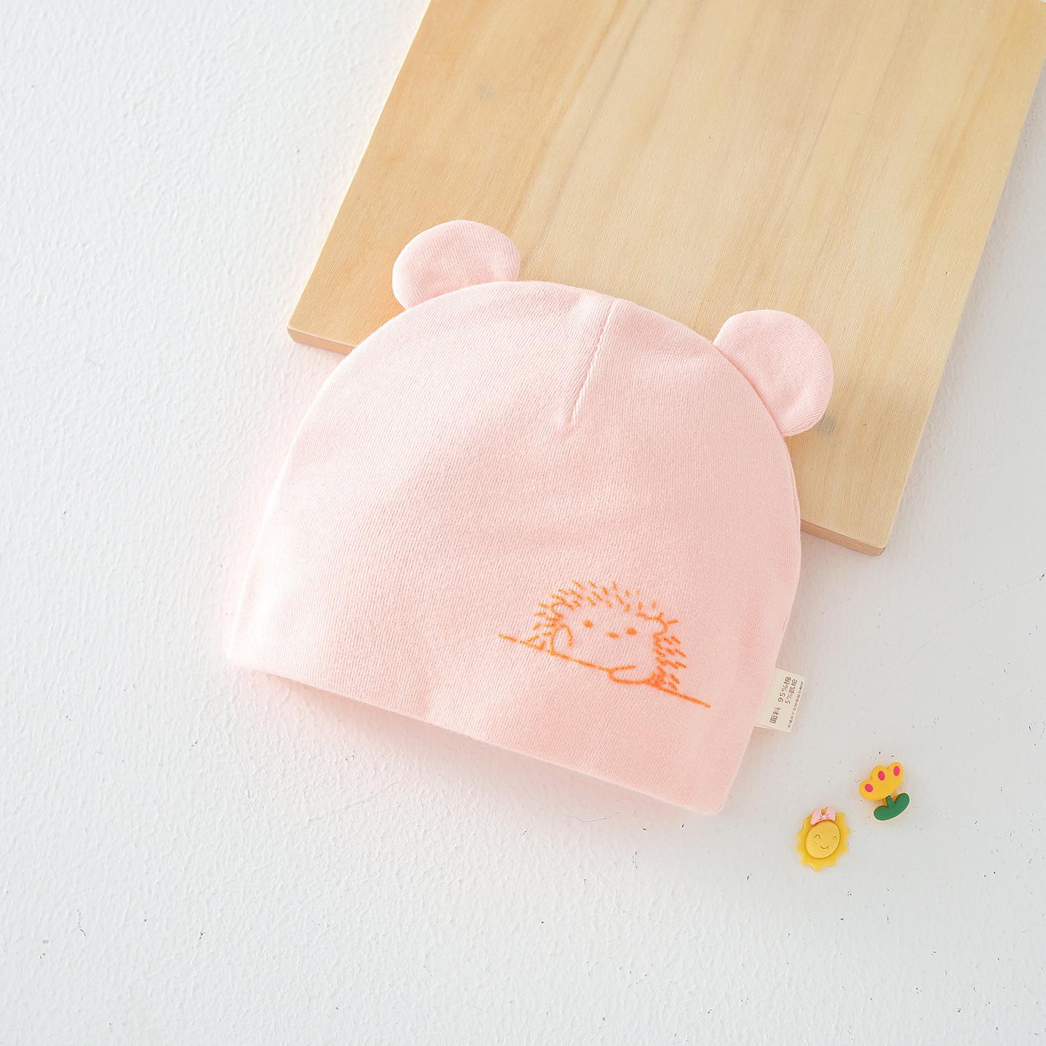 

Pure Cotton Double Layer Newborn Hat for 0-3 Months, Suitable for Autumn/Winter 0-6 Months (Head Circumference 32-34cm)