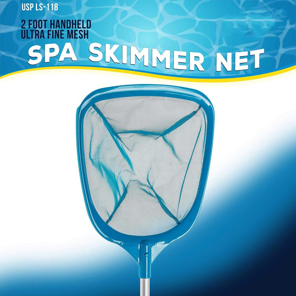 Whirlpool, Pool Handblatt-Sammlernetz mit 12-Zoll-Aluminiumstange - Tiefer Ultrafeinmaschiger Korb zum Aufsammeln kleinster Ablagerungen