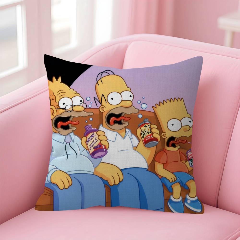 Cartoon The Movie SSimpsons Cushion Cover Decorative Pillow Sofa Home Decor Case Pillow Cases