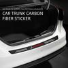 Carbon Fiber Leather Car Styling Door Trunk Threshold Protector Sticker For Mitsubishi Pajero Sport Outlander ASX Eclipse