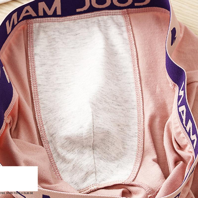 Mens Underwear 100% Cotton Breathable Boxers High Quality High Elastic Underpants Trendy Cartoon Banana Print Men's Panties