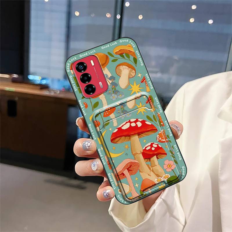 Graffiti Fashion Design Phone Case For ZTE Blade V40 Vita/A72 Anti-dust Waterproof Card Bag Full Wrap Dirt-resistant TPU